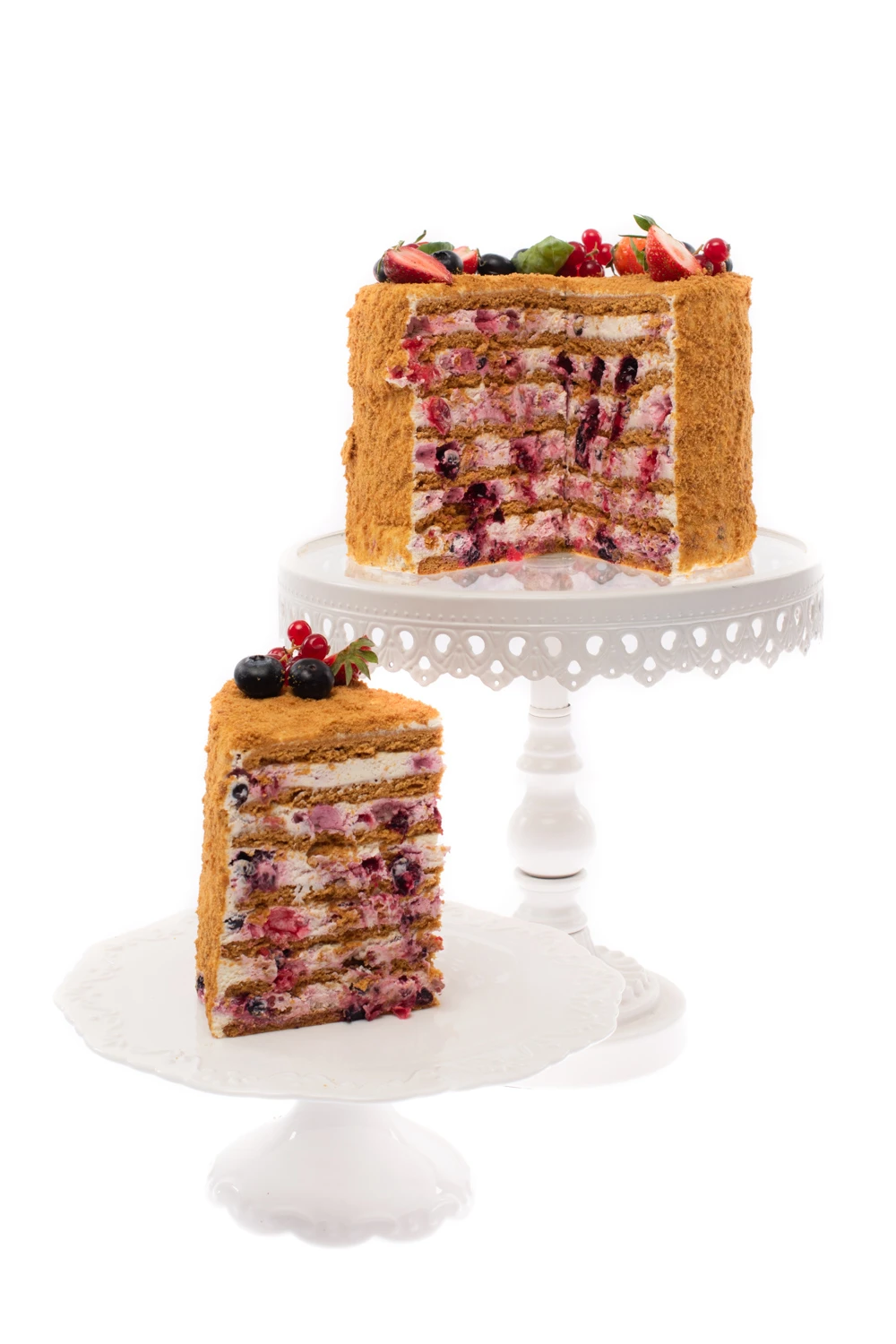 Tort Medovik cu visine